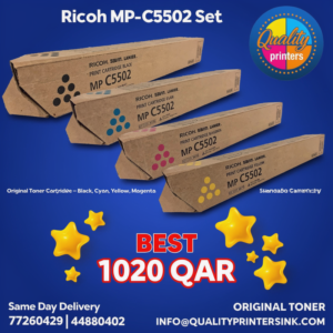 Ricoh MP-C5502 Set Original Toner Cartridge Black, Cyan, Yellow, Magenta
