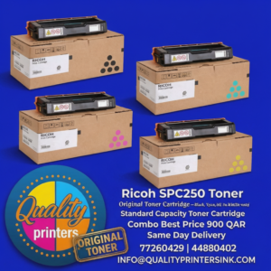 Ricoh SPC250 Toner Original Toner Cartridge Black, Cyan, Yellow, Magenta
