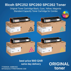 Ricoh SPC252 SPC260 SPC262 Toner Original Toner Cartridge Black, Cyan, Yellow, Magenta