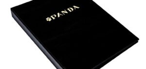 PANDA Business Card Holder, Card File, leather Black – 600 cards