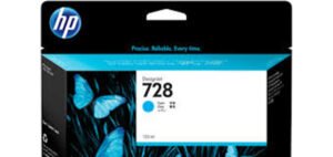 HP 728 CYAN 130 ML ORIGINAL INK ADVANTAGE CARTRIDGE