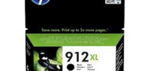 HP 912XL BLACK ORIGINAL INK ADVANTAGE CARTRIDGE