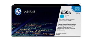 HP 650A CYAN ORIGINAL LASERJET TONER