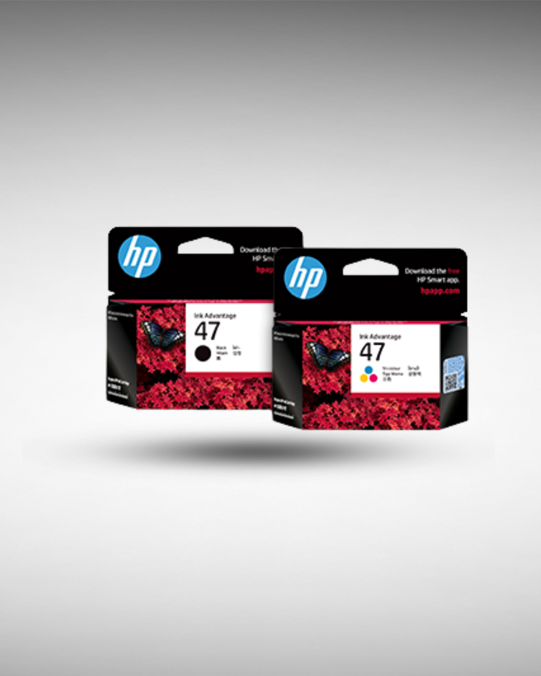 HP 47 Ink Cartridge Set (Black & Tri-Color) - Image 1